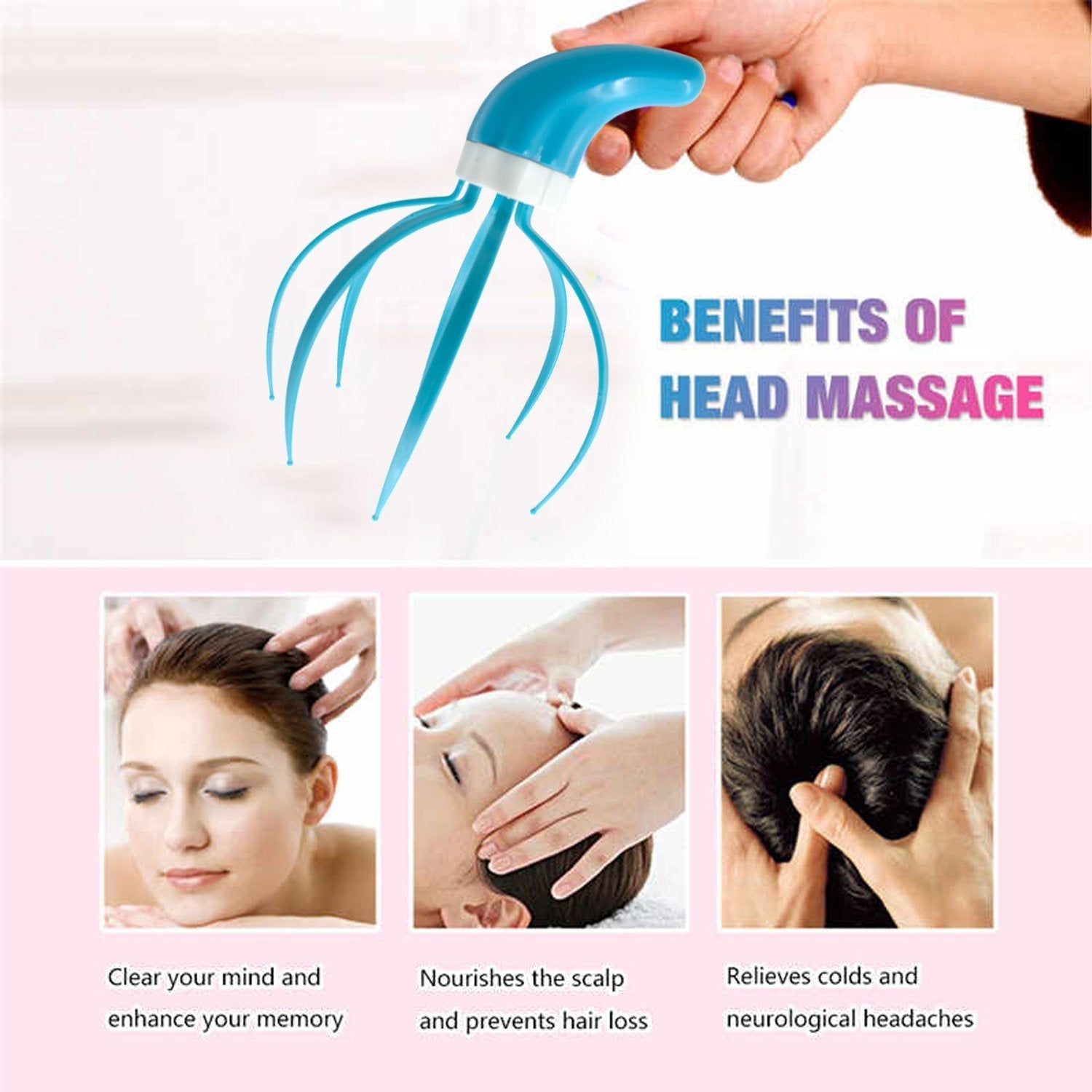 Refreshing head massager tool Refreshing head massager tool